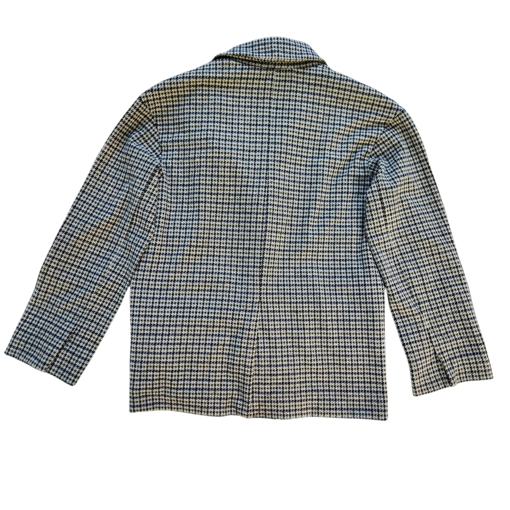 Madewell Oversized Knit Blazer In Houndstooth Womens Size XS Button Up Jacket - Picture 3 of 14
